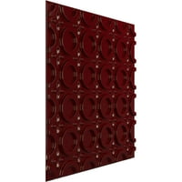 Ekena Millwork 5 8 W 5 8 H Soyut EnduraWall Dekoratif 3D Duvar Paneli, Parlak Merlot