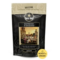 Boca Java Espresso İçeriği Öğütülmüş Kahve, Hafif Rosto, oz. Çanta,% 100 Arabica, Siparişe Göre Kızartma