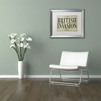 Marka Güzel Sanatlar İngiliz İşgali Tuval Sanat Renk Fırın Beyaz Mat, Gümüş Çerçeve