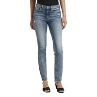 Gümüş Jeans A.Ş. Kadınların En Çok Aranan Orta Bel Düz Bacak Kot Pantolon, Bel Ölçüleri 24-36