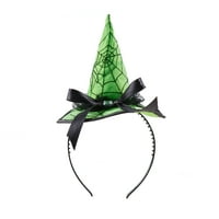 Cadılar Bayramı Örümcek Ağı cadı şapkası Kafa Bandı, Yeşil