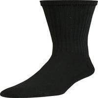 Erkek Büyük ve Uzun Performans Pamuklu moveF Siyah Mürettebat Çorapları, 10'lu paket