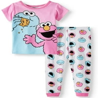Susam Sokağı Bebek Kız Pamuk Rahat Pijama, Set